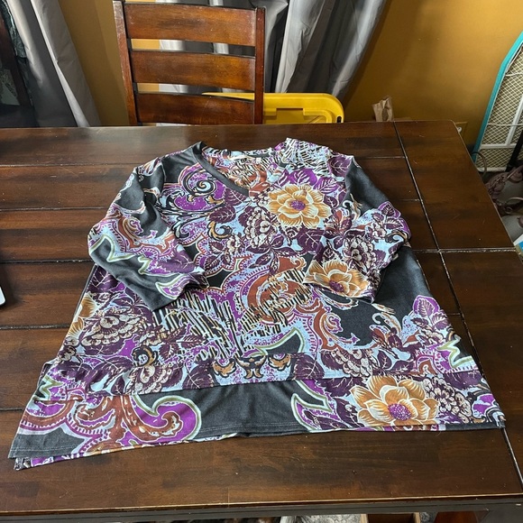 Soft Surroundings 1x Women’s Print Shirt - Picture 1 of 4